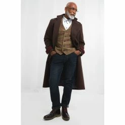 Joe Browns Brown Longline Double Breasted Military Style Trench Coat -Joe Browns shop unnamed file 3478