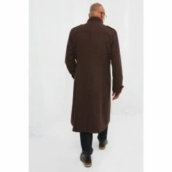 Joe Browns Brown Longline Double Breasted Military Style Trench Coat -Joe Browns shop unnamed file 3480