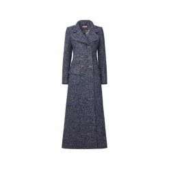 Joe Browns Blue Double Breasted Military Style Longline Coat -Joe Browns shop unnamed file 3486