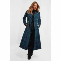 Joe Browns Green Glorious Check Coat