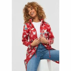 Joe Browns Red Pack Away Printed Rainmac Coat 2 Joe Browns Red Pack Away Printed Rainmac Coat -Joe Browns shop unnamed file 3567
