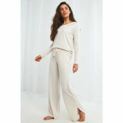 Joe Browns White Plain Wide Leg Trousers