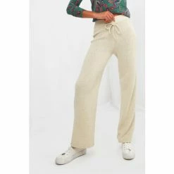 Joe Browns Neutral Comfy Wide Leg Knitted Trousers -Joe Browns shop unnamed file 3635