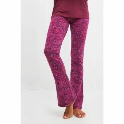 Joe Browns Red Paisley Print Yoga Flared Trousers -Joe Browns shop unnamed file 3678