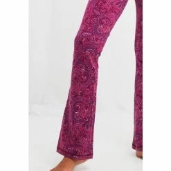 Joe Browns Red Paisley Print Yoga Flared Trousers -Joe Browns shop unnamed file 3680