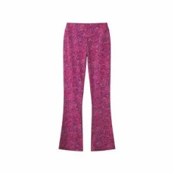 Joe Browns Red Paisley Print Yoga Flared Trousers -Joe Browns shop unnamed file 3681