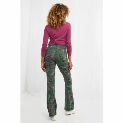 Joe Browns Green Comfy Floral Print Flares -Joe Browns shop unnamed file 3697