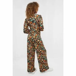 Joe Browns Black Mixed Autumnal Floral Prints Jumpsuit -Joe Browns shop unnamed file 3702