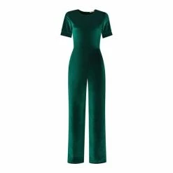 Joe Browns Green Velour Jumpsuit -Joe Browns shop unnamed file 3739
