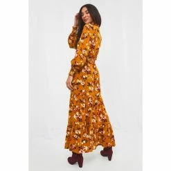 Joe Browns Orange Maxi Button Through Floral Dress -Joe Browns shop unnamed file 38