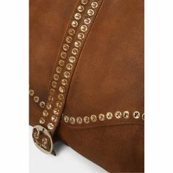 Joe Browns Brown Studded Premium Washed Leather Bag -Joe Browns shop unnamed file 3810