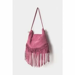Joe Browns Pink Suede Tassel Bag -Joe Browns shop unnamed file 3829