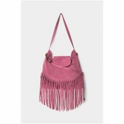 Joe Browns Pink Suede Tassel Bag -Joe Browns shop unnamed file 3831