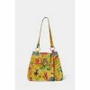 Joe Browns Yellow Vintage Tropical Floral Print Velvet Bag