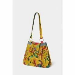 Joe Browns Yellow Vintage Tropical Floral Print Velvet Bag -Joe Browns shop unnamed file 3843