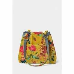 Joe Browns Yellow Vintage Tropical Floral Print Velvet Bag -Joe Browns shop unnamed file 3844