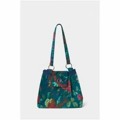 Joe Browns Blue Vintage Tropical Floral Print Velvet Bag -Joe Browns shop unnamed file 3856