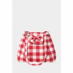Joe Browns Red Glorious Gingham Bag