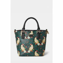 Joe Browns Black Bird Print Floral Bag