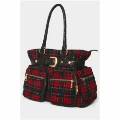 Joe Browns Red Check Me Out Stylish Bag -Joe Browns shop unnamed file 3900