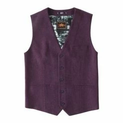 Joe Browns Purple Standout Herringbone Waistcoat -Joe Browns shop unnamed file 3918