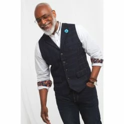 Joe Browns Blue Mix And Match Check Waistcoat