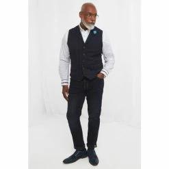 Joe Browns Blue Mix And Match Check Waistcoat -Joe Browns shop unnamed file 3921