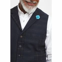 Joe Browns Blue Mix And Match Check Waistcoat -Joe Browns shop unnamed file 3923