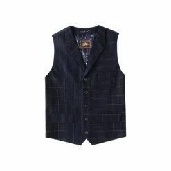 Joe Browns Blue Mix And Match Check Waistcoat -Joe Browns shop unnamed file 3924