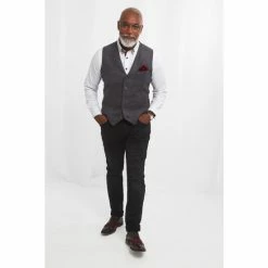 Joe Browns Grey Suede Style Waistcoat -Joe Browns shop unnamed file 3943