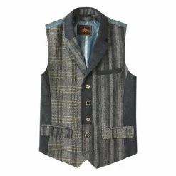 Joe Browns Grey Mix And Match Patchwork Style Waistcoat -Joe Browns shop unnamed file 3966