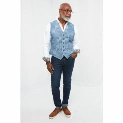 Joe Browns Blue Perfect Patch Waistcoat
