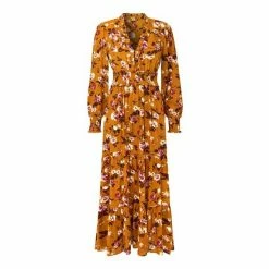Joe Browns Orange Maxi Button Through Floral Dress -Joe Browns shop unnamed file 40