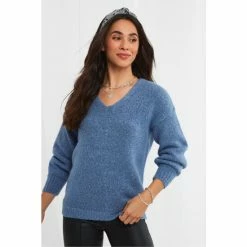 Joe Browns Blue Essential Cosy Scoop Neck Jumper Style Sweater