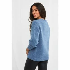 Joe Browns Blue Essential Cosy Scoop Neck Jumper Style Sweater -Joe Browns shop unnamed file 4067