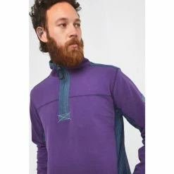 Joe Browns Purple Quarter Zip Funnel Sweatshirt -Joe Browns shop unnamed file 4079