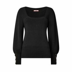 Joe Browns Black Sophisticated Square Neck Sweater -Joe Browns shop unnamed file 4094