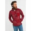 Joe Browns Red Quarter Zip Paisley Pique Funnel Sweatshirt