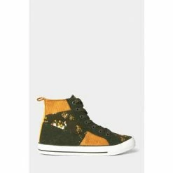 Joe Browns Green Perfect Floral Patchwork High Top Trainers -Joe Browns shop unnamed file 4120
