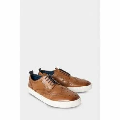 Joe Browns Brown Landslide Leather Brogue Pumps -Joe Browns shop unnamed file 4126