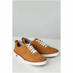 Joe Browns Yellow Ryder Suede Trainers -Joe Browns shop unnamed file 4158