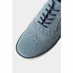 Joe Browns Blue Aligner Suede Brogue Pumps -Joe Browns shop unnamed file 4175