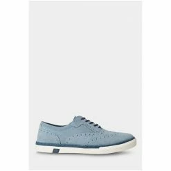 Joe Browns Blue Aligner Suede Brogue Pumps -Joe Browns shop unnamed file 4176