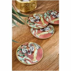 Joe Browns Multi Set Of 4 Ferocious Tiger Coasters -Joe Browns shop unnamed file 4205