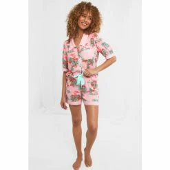 Joe Browns Green Boutique Tiger Print Collared PJ Top 2 Joe Browns Green Boutique Tiger Print Collared PJ Top -Joe Browns shop unnamed file 4223