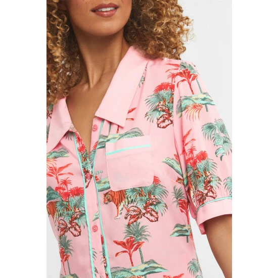 unnamed-file-4224.jpg Joe Browns Green Boutique Tiger Print Collared PJ Top -Joe Browns shop unnamed file 4224