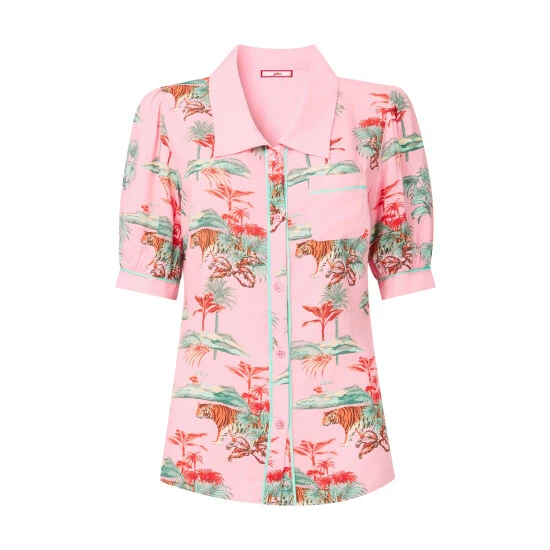 unnamed-file-4225.jpg Joe Browns Green Boutique Tiger Print Collared PJ Top -Joe Browns shop unnamed file 4225