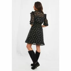 Joe Browns Black Mesh Bee Animal Print Dress -Joe Browns shop unnamed file 43