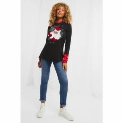 Joe Browns Black Santa's On His Way Hoody -Joe Browns shop unnamed file 4334
