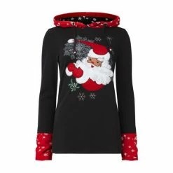 Joe Browns Black Santa's On His Way Hoody -Joe Browns shop unnamed file 4337